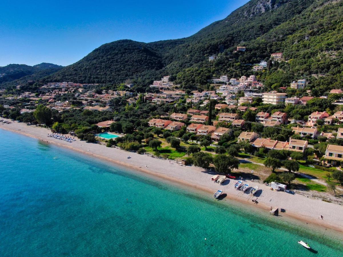 Pebbles And Sea At Barbati With Shared Pool Διαμέρισμα Εξωτερικό φωτογραφία